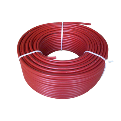 Rollo de cable fotovoltaico rojo de 6mm² para conexiones positivas en sistemas solares