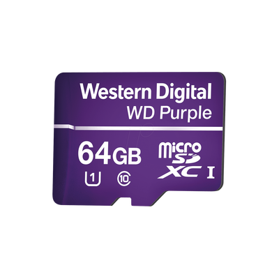 Memoria microSD de 64GB PURPLE