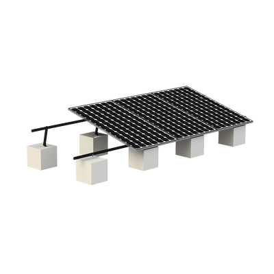 Riel de montaje para panel solar modelo VEKTOR8BLK para fijación en techo