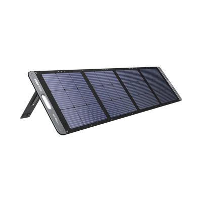 Panel solar plegable portátil de 200W ideal para uso en exteriores y power stations