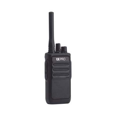 Radio Portátil UHF 400-470 MHz, 16 canales, 2 Watts de potencia. Súper eficiente y Listo para su Uso