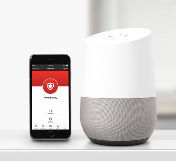 Total Connect de Honeywell compatible con Google Home y Alexa para casa inteligente