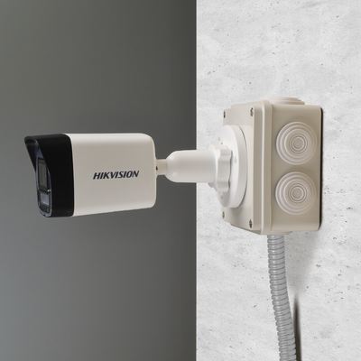 Instalación de caja de interconexión para cámara de seguridad