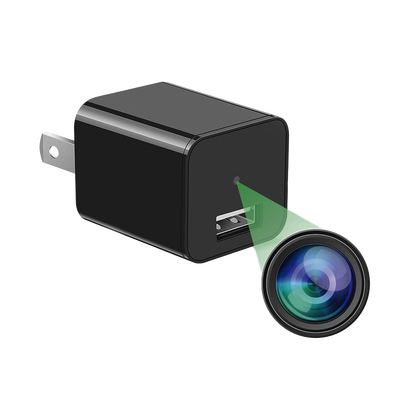 Cámara Oculta en Cargador de Pared / Memoria de 8GB / Resolución 2 Megapixel (1080P) / Grabación Continua o por Movimiento